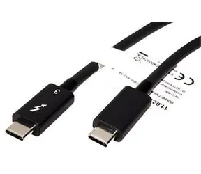 Kabel Roline Thunderbolt 3 USB-C(M) - USB-C(M) czarny / Kabel / 0,5 m / 40 Gb/s / PD 20 V/5 A