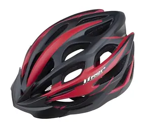 Kask rowerowy Pro-T PLUS Alcazar czarno-czerwony / In-mold / M (55-58 cm)