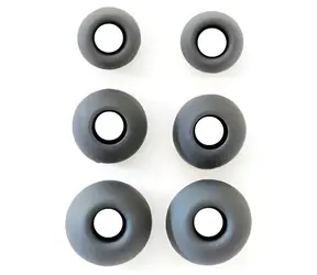 Zatyczki do uszu do słuchawek czarne / Zatyczki do uszu / Zestaw 3 rozmiarów