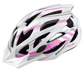 Pro-T PLUS Tarifa biało-różowy / Kask rowerowy / In-mold / M (55-58 cm)