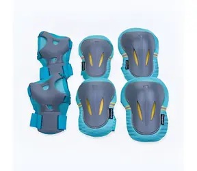 Spokey PLATE turkusowy / Zestaw ochraniaczy / 3 części / rozmiar L