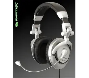 Raptoxx RT-700MVI czarne / Słuchawki z mikrofonem / Nagłowne / Skórzane