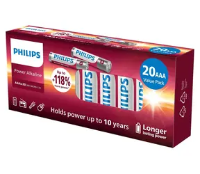 Philips LR03P20BX/10 / Bateria / AAA (LR03) / Alkaliczna / 20 szt.