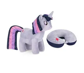 Poduszka podróżna Sparkle My Little Pony jednorożec / Pluszowa zabawka 2w1 Spokey