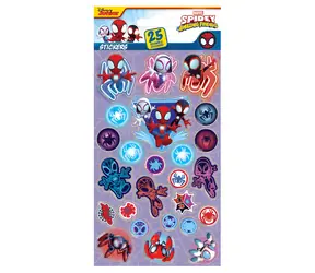 Naklejki PYRAMID Spidey / Naklejki / 25 szt. / wielokrotnego użytku / licencja MARVEL