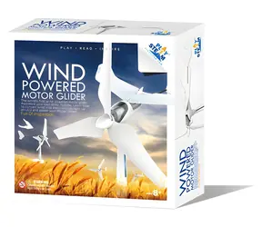 Zestaw PLAYSTEM Szybowiec napędzany wiatrem / Model turbiny wiatrowej / Generator prądu / Broszura 35-stronicowa