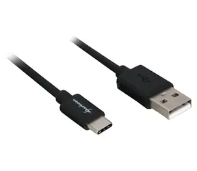 Sharkoon USB-A - USB-C czarny / Kabel / USB 2.0 / 0,5 m
