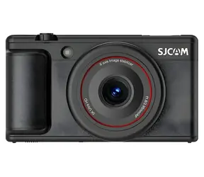SJCAM ZV200 czarny / Kamera do vlogowania / Wideo 5K / Zdjęcia 80 MP / 6-osiowa stabilizacja / Obrotowy wyświetlacz