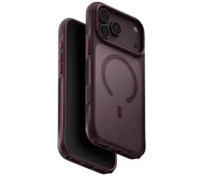 UNIQ Veren iPhone 18 Pro Max i 17 Pro Max bordowy / Etui ochronne / Ładowanie MagClick