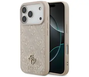 Guess 4G Small Classic Logo MagSafe różowy / Tylna obudowa / MagSafe / iPhone 17 Pro, 18 Pro