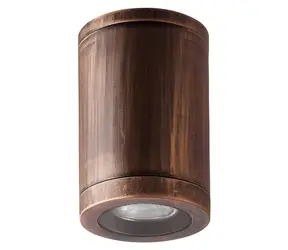 Prezent MOPTI rustykalny brąz / Reflektor sufitowy / 1x GU10 / 7W / bez źródła światła / 9 cm / IP54