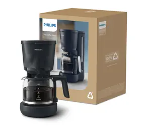 Philips seria 3000 HD7411/90 czarny / Ekspres przelewowy do kawy / 1080 W