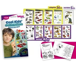 Kolekcja TYTOO Cool Kids' Collection / Tatuaże brokatowe / Motywy dla chłopców / od 3 lat