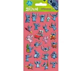 Naklejki PIRAMIDA Lilo i Stich / 3D / 25 szt. / wielokrotnego użytku / 19,5 × 9,5 cm
