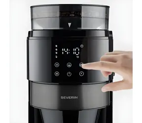 Severin KA 4830 stal nierdzewna / Ekspres przelewowy / młynek zintegrowany / 900 W / 1,25 l