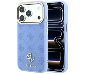 Guess Peony 4G Małe Logo MagSafe jasnoniebieski / Tylna obudowa / MagSafe / iPhone 17 i 18 Pro Max