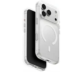 UNIQ Clario MagClick Clear do iPhone'a 18 Pro i 17 Pro / Etui ochronne / Ładowanie MagSafe