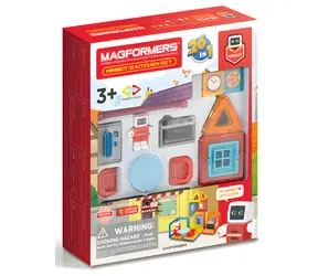 MAGFORMERS MINI Robot kuchenny / Zestaw konstrukcyjny / 33 elementy / od 3 lat