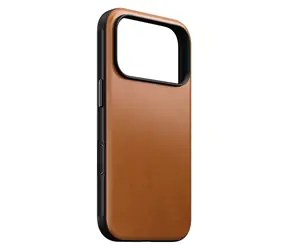 Nomad Modern Leather Case saddle (Horween) / Etui do Apple iPhone 17 Pro i 18 Pro / skóra / MagSafe, Qi2