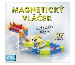 Zestaw do budowy pociągu magnetycznego 97 elementów / Tory kolejowe / Akumulator USB / Od 3 lat