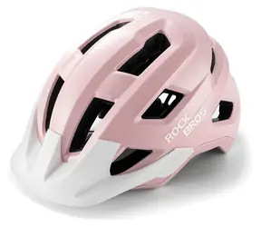 Rockbros LK-67 różowy / Kask rowerowy dziecięcy / odpinany daszek / rozmiar 54-58 cm