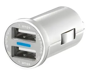 Ładowarka samochodowa USB Tipa / Ładowarka samochodowa / 12V/5V / 2x USB / 2x1A