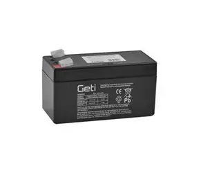 Akumulator kwasowo-ołowiowy Geti 12V 1,2Ah / Akumulator kwasowo-ołowiowy / 12 V / 1,2 Ah