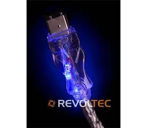 Kabel FireWire Revoltec płaski niebieski / Kabel / FireWire 6-pin/6-pin / 1,8 m