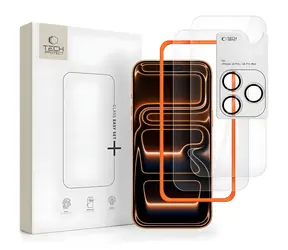 Tech-Protect Easy Set+ do Apple iPhone 18 Pro Max / Szkło ochronne na wyświetlacz i aparat / Szkło hartowane / 2 szt.