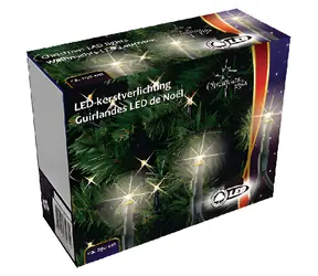 Łańcuch lampek świątecznych GETX 100 LED, ciepła biel, do użytku zewnętrznego / Łańcuch świąteczny / 100 LED
