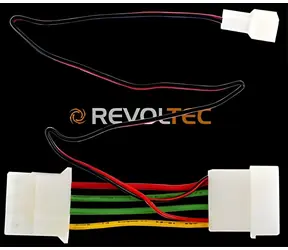 Revoltec RC021 / Zasilacz / 3-pinowy na 4-pinowy / 12 V na 7 V