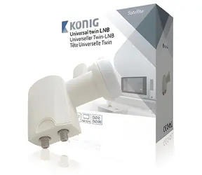 König KN-LNB-T20 / konwerter LNB / 2 wyjścia / 0,2 dB