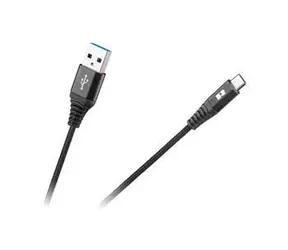 Kabel USB Rebel - USB-C czarny 1 m / Kabel