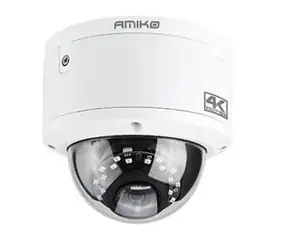 Amiko DVW20M / Kamera IP / Kopułkowa / 4K / PoE / Antywandalowa