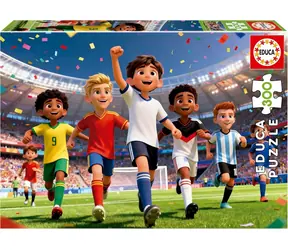 Puzzle Educa Football World / 300 elementów / 40 x 28 cm