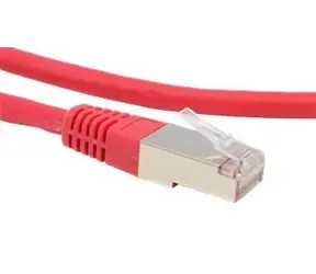 Primecooler Kabel krosowy FTP Cat6 5m czerwony / Kabel krosowy / RJ45-RJ45 / ekranowany / 26 AWG