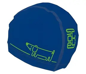 Spokey TRACE JUNIOR niebieski / Czepek pływacki / Nylon / Nadruk z psem