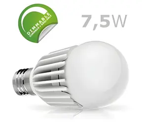 Tagan TG-E27A-08 / Żarówka LED / E27 / 7,5W / 500lm / ciepła biel / ściemnialna / 230V