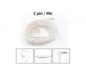 Kabel słuchawkowy KZ Upgrade 2-pinowy / kabel / posrebrzany / złącze C-Pin