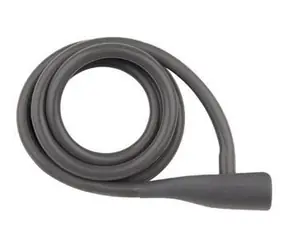 Zapięcie rowerowe Pro-T PLUS M10 szare / spiralne / 135 cm / powłoka silikonowa