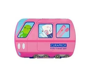 Curaprox Travel Set KIDS Zestaw podróżny różowy