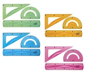Zestaw linijek Easy Flex 3 szt. / Linijki / Elastyczna konstrukcja