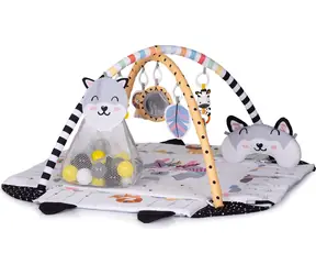 CHIPOLINO Kocyk do zabawy z balonami 2w1 Fun Zone wielokolorowy / od urodzenia / 114 x 103 cm