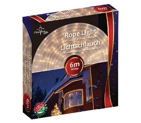 Łańcuch lampek świątecznych GETX 144 LED, zimna biel, 6 m, do użytku zewnętrznego / Łańcuch lampek świątecznych / 144 LED / 6 m