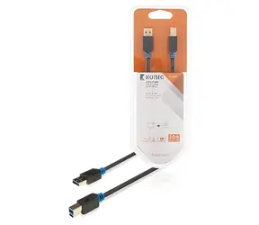 König USB 3.0 cable AB szary / kabel USB / USB A - USB B / 2 m