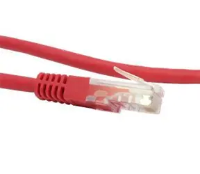 Primecooler Patch cable Cat6 U/UTP czerwony / Kabel sieciowy / RJ-45 / 0,25 m / Przewód CCA