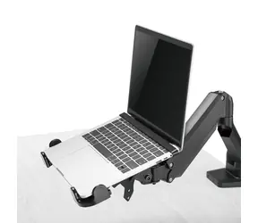 Uchwyt na laptopa 11-17" na biurko, czarny / Podstawka na laptopa / do pracy na stojąco i siedząco