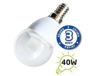 Żarówka LED TIPA G45 E14 5W / Ciepła biel / Przezroczysta