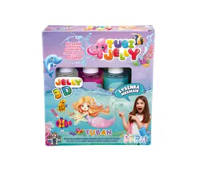 Zestaw kreatywny Tuban Tubi Jelly Syrenka / Figurki żelowe 3D / 3 kolorowe żele / od 8 lat