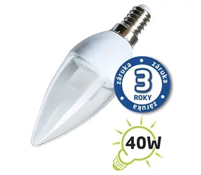 Żarówka LED Tipa C37 E14 5W / Żarówka LED / ciepła biel / przezroczysta